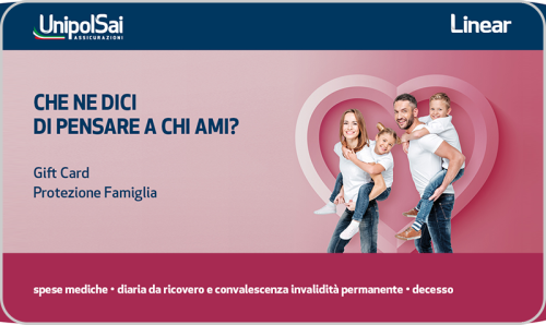 Gift card UnipolSai Infortuni Tempo Libero MBB