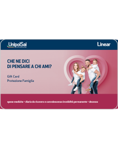 Gift card UnipolSai Infortuni Tempo Libero MBB