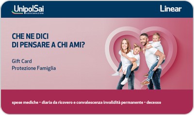 Gift card UnipolSai Infortuni Tempo Libero MBB